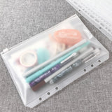 12 money envelopes with 6 holes for A6 size - Budget sleeve for receipts - Storage accessories with binding spine - Savings accessories