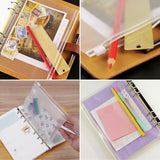 12 money envelopes with 6 holes for A6 size - Budget sleeve for receipts - Storage accessories with binding spine - Savings accessories - Rear View
