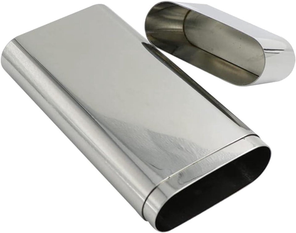 Stainless Steel Travel Case Portable Holder for Light Humidor Storage Accessories with Handle