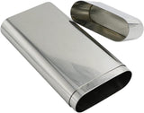 Stainless Steel Travel Case Portable Holder for Light Humidor Storage Accessories with Handle