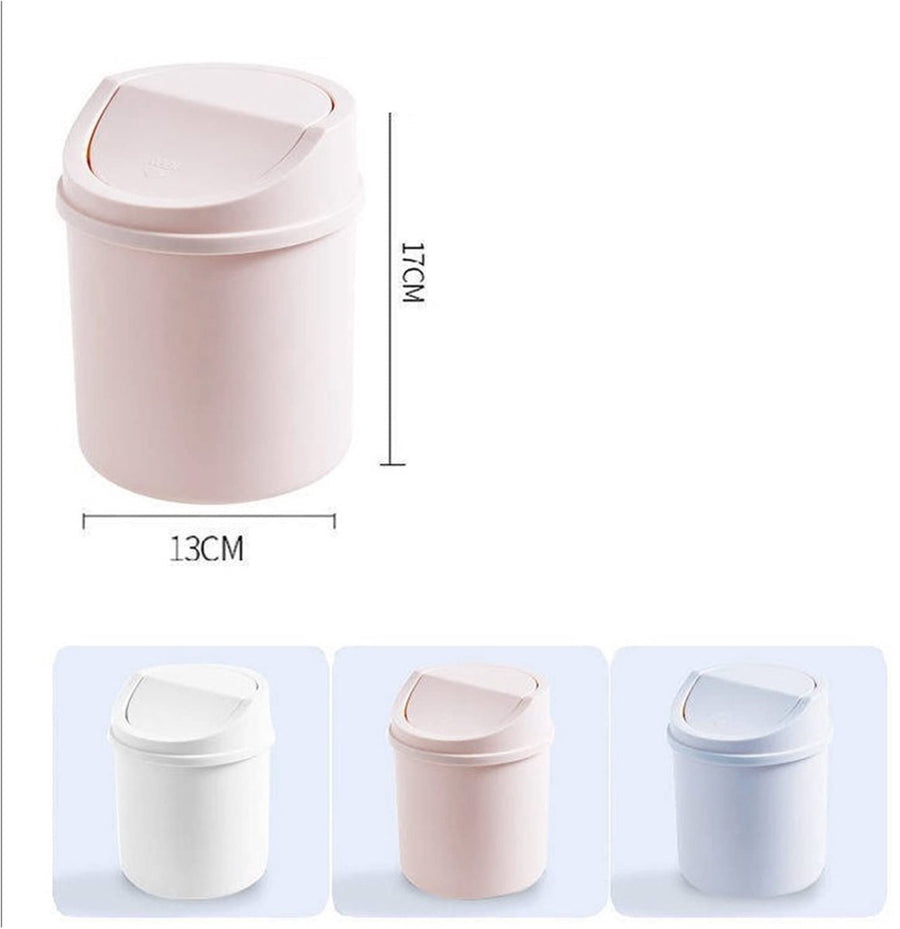 1-pack, pink, mini trash can, desk trash can, home office storage accessories