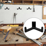 Tool Hooks for Garden Hanger - Storage Accessories for Garden Tools - 3 Pieces Black - for Shovels and Rakes