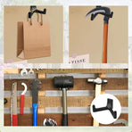 Allecto plus - Tool Storage Brackets, Set of 21, Y/U-Shape, Black, Includes Wrench, Shed Storage Accessories - Compatible with Suncast and Craftsman