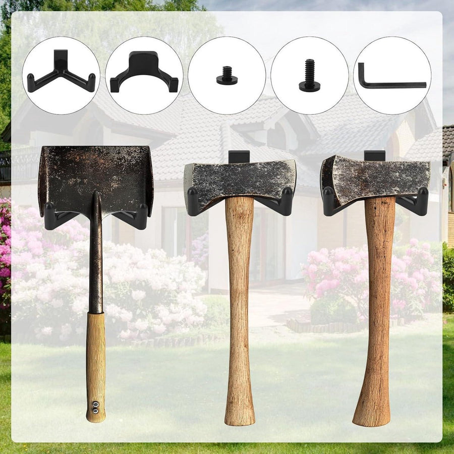 Allecto plus - Tool Storage Brackets, Set of 21, Y/U-Shape, Black, Includes Wrench, Shed Storage Accessories - Compatible with Suncast and Craftsman