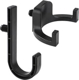 Allecta - Set of 2 Storage Hooks for Sheds | V-Shaped Tool Hooks | Storage Accessories - Black | Suitable for Craftsman Sheds