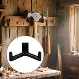 Tool Hooks for Garden Shed - Storage Accessories for Shovels and Rakes - Set of 3 (Black)