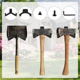 21-Piece Tool Storage Hooks - Black Y/U-Shaped Hooks with Wrench - Shed Storage Accessories - Compatible with Suncast and Craftsman - 45-Degree Angle