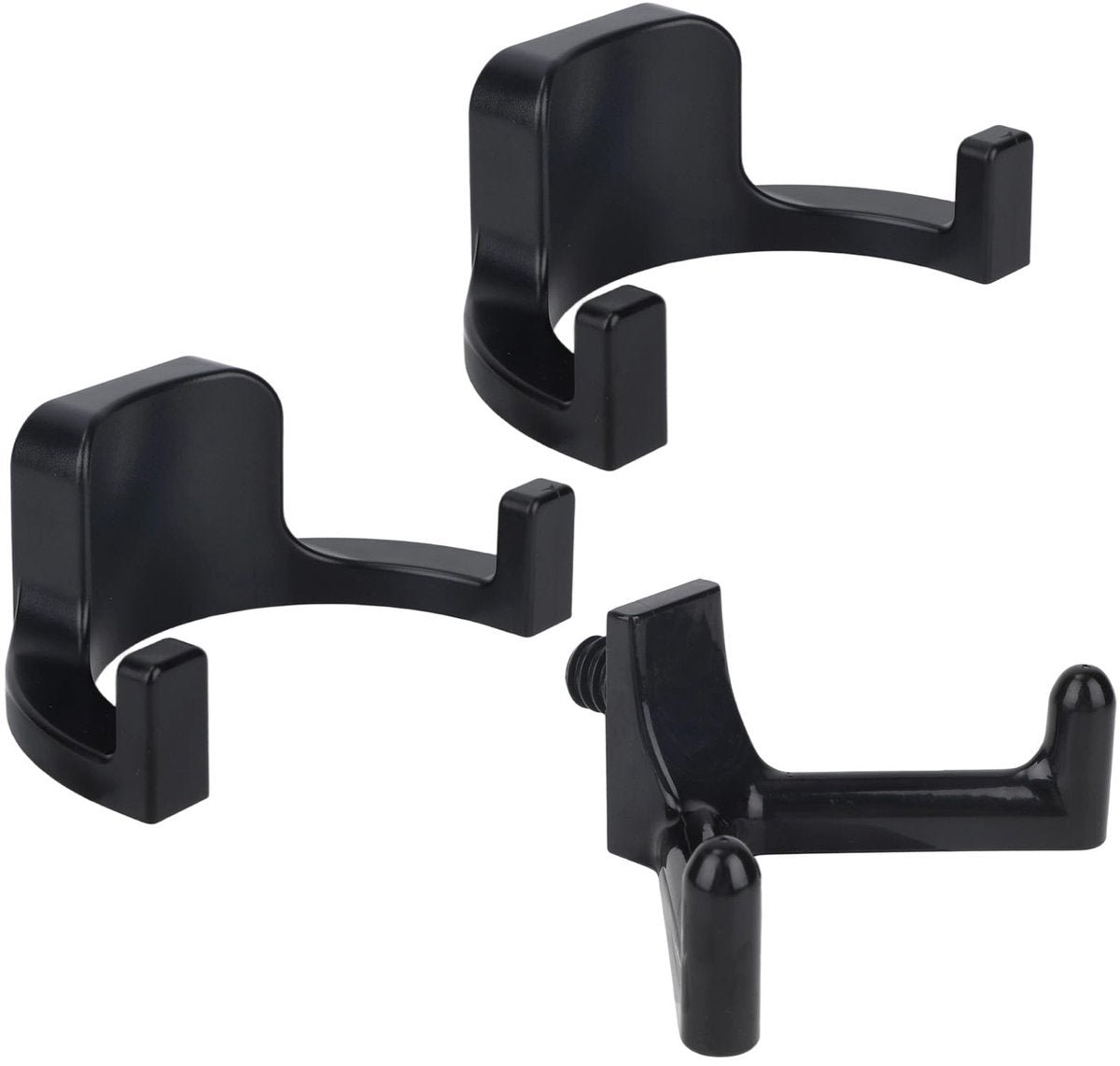 sanding hooks compatible with Suncast and Craftsman, plastic U- and V-shaped tool hangers, storage accessories for sanding boards, rakes, shovels, and hammers (black)