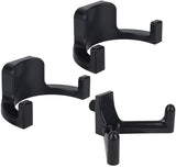 sanding hooks compatible with Suncast and Craftsman, plastic U- and V-shaped tool hangers, storage accessories for sanding boards, rakes, shovels, and hammers (black)