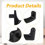 sanding hooks compatible with Suncast and Craftsman, plastic U- and V-shaped tool hangers, storage accessories for sanding boards, rakes, shovels, and hammers (black) - Front View