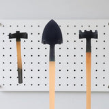 sanding hooks compatible with Suncast and Craftsman, plastic U- and V-shaped tool hangers, storage accessories for sanding boards, rakes, shovels, and hammers (black)