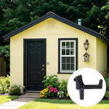 sanding hooks compatible with Suncast and Craftsman, plastic U- and V-shaped tool hangers, storage accessories for sanding boards, rakes, shovels, and hammers (black) - Close-Up Angle