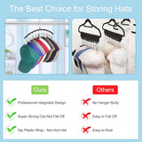 2 pieces - Hat rack - clothes rack - sock clip - hat rack for the wardrobe - storage accessories - suitable for drying clothes, socks and hats - black - 37*23 cm