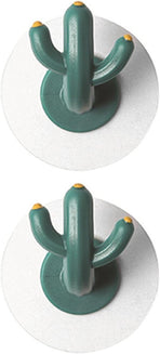 4 pieces - Hooks - Storage racks - Wall mounting - Storage accessories - No drilling required - Home decoration - Suitable for behind doors - Bathrooms - Kitchens - Green - 6*3.8 cm
