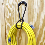 4 pieces - Cable management strap - Cable management strap - Carrying rope - Handle - Storage rope - Storage accessories - Suitable for cable storage - Tools - Water pipes - Black - 10*40cm