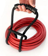 4 pieces - Cable management strap - Cable management strap - Carrying rope - Handle - Storage rope - Storage accessories - Suitable for cable storage - Tools - Water pipes - Black - 10*40cm