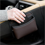 Car storage bag - 18*15*5.5 cm - Car storage bag - Storage - Universal car storage bag - Self-adhesive storage bag - Car essentials - Universal storage accessories for the car seat holder - Front View