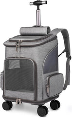 Luxury Dog & Cat Trolley | For Small Dog or Cat | Dog Backpack | Dog Buggy | Cat Travel Carrier