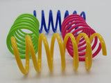 Springs Cat Toys – 20 Cat Feathers in 4 Colors – Spirals