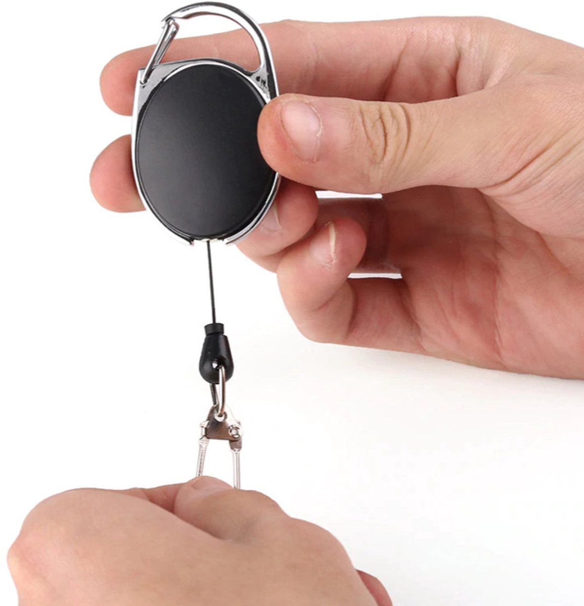 Retractable keychain with clip - Keys and cards - Recoil