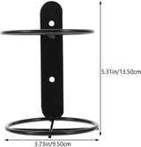 4-piece wall wine rack, iron wine display rack, wall bottle rack, black storage accessories, metal storage rack for drinks/wine