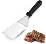 Stainless Steel BBQ Spatula - Barbecue Spatula - BBQ Accessories - Spatula - BBQ Essentials - Steak Spatula - Barbecue Spatula - Kitchen Tools - Barbecue Spatula - Stainless Steel Spatula - Teppanyaki Spatulas - Grill Spatula - Stainless Steel Grill Scrap