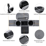 Universal storage bag for stroller - with drink holder - cup holder - stroller storage accessories - large capacity stroller bag