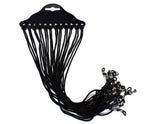 Glasses Cord / 12 Pieces / Black Cord / 3D