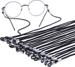 Glasses Cord / 12 Pieces / Black Cord / 3D