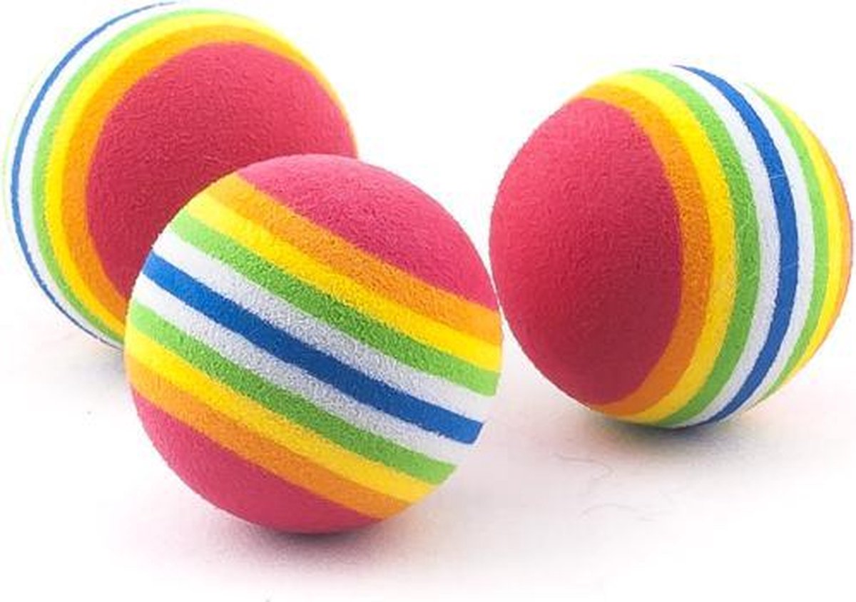 Rainbow balls 3 pcs. | Cat toys