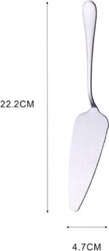 Cake Peel | Pizza Peel | Cake Cutter | Pizza Cutter | With Serrated Edge | Stainless Steel | Bronze