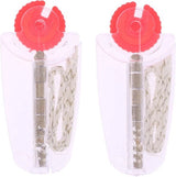 2x Flint Dispenser With Wick | 12 Flints | 2 Wicks