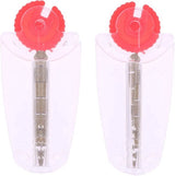 2x Flint Dispenser With Wick | 12 Flints | 2 Wicks - Front View