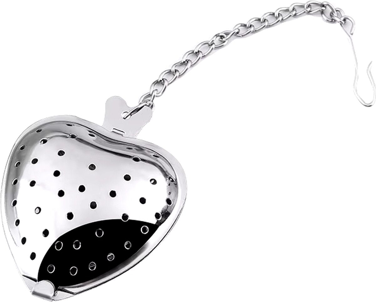 Stainless Steel Heart-shaped Tea Infuser | Male Tea Filter | Separate Tea Strainer | Herb Heart | Sieve | Tongs | Infuser | Tea Egg | Mr Tea | Little Tea Man | Stainless Steel