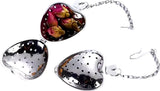 Stainless Steel Heart-shaped Tea Infuser | Male Tea Filter | Separate Tea Strainer | Herb Heart | Sieve | Tongs | Infuser | Tea Egg | Mr Tea | Little Tea Man | Stainless Steel - Rear View