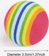 4 Pieces Cat Balls | Cat Toys | Cat Toys | Interactive Play | Kittens | 3.5 CM | Rainbow 4 Pieces