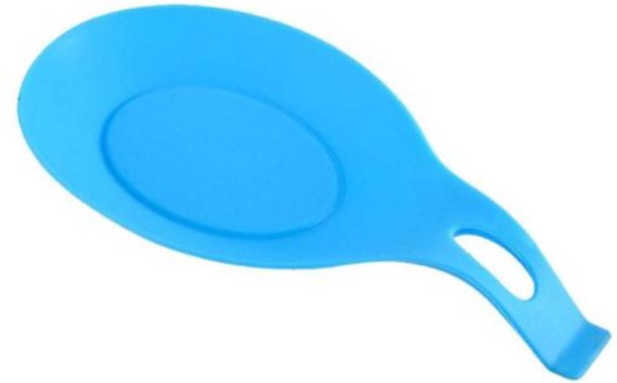 Spoon Mat | Kitchen Utensil Holder | Kitchen Tool | Kitchen Accessories | Heat Resistant | Silicone | Keep Your Countertop Clean | 20x10 CM | BLUE