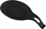 Spoon Mat | Kitchen Utensil Holder | Kitchen Tool | Kitchen Accessories | Heat Resistant | Silicone | Keep Your Countertop Clean | 20x10 CM | BLUE - Front View