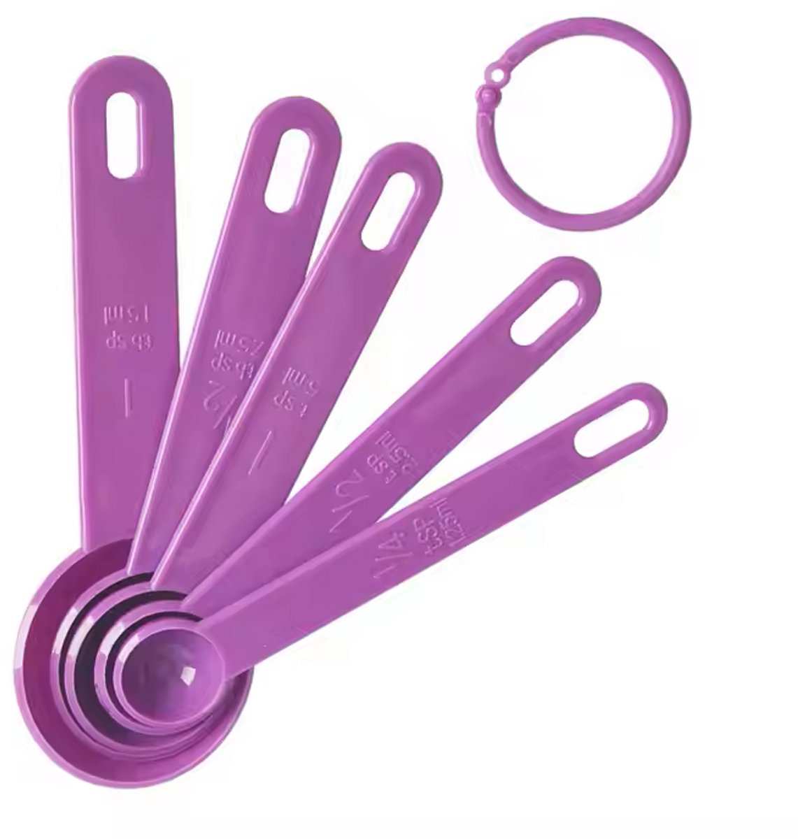 Measuring Spoon Set 5 Pieces | Kitchen Utensils | Measuring Spoon | PURPLE