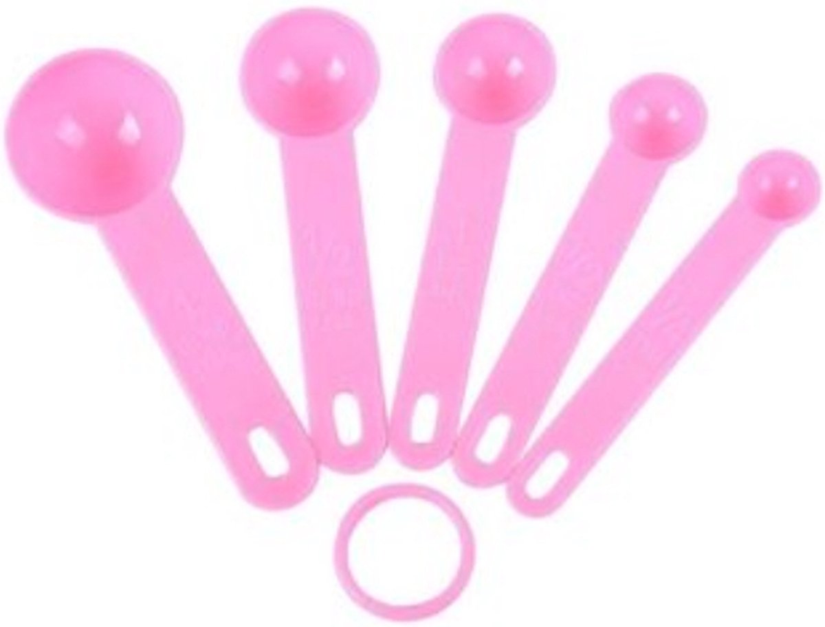 Measuring Spoon Set 5 Pieces | Kitchen Utensils | Measuring Spoon | pink