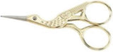 Textile Scissors | Embroidery Scissors | Fabric Scissors | Stork Scissors Model | Craft Scissors | GOLD