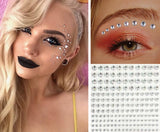Diamond Face - Glitter makeup stickers in 4 sizes - 100 pieces