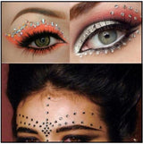 Diamond Face - Glitter makeup stickers in 4 sizes - 100 pieces - Front View