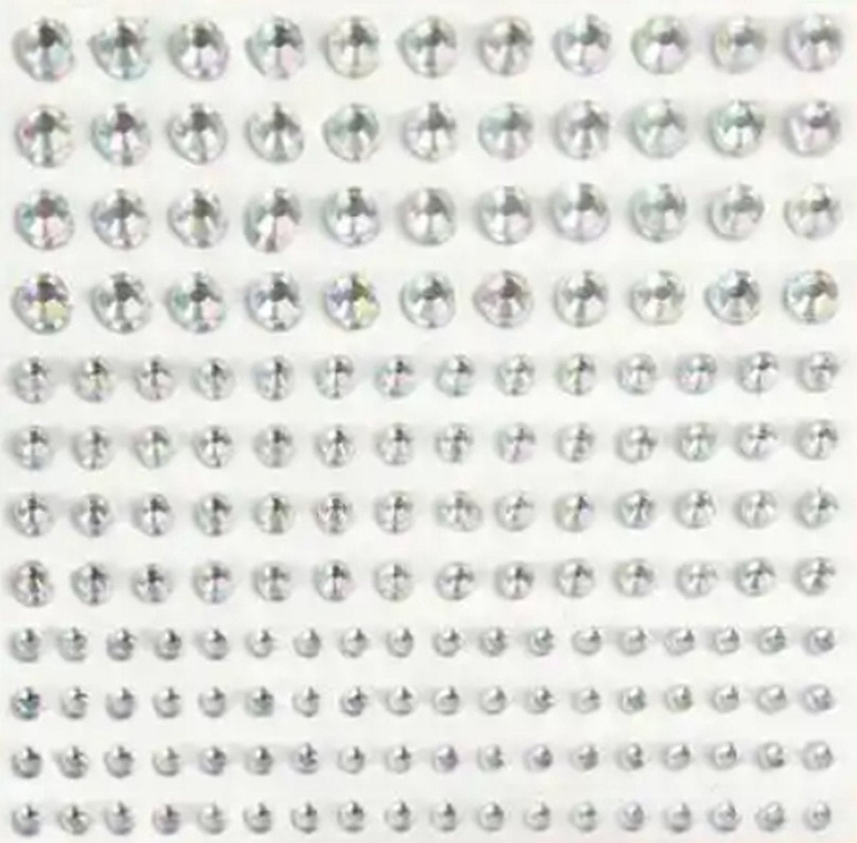 Diamond Face - Glitter makeup stickers in 4 sizes - 100 pieces