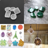 Epoxy molds for pendants - Silicone jewelry mold - Set of 5