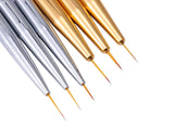 Nail Art Pens Set of 3 | Nail Brushes | GOLD - Close-Up Angle