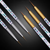 Nail Art Pens Set of 3 | Nail Brushes | silver