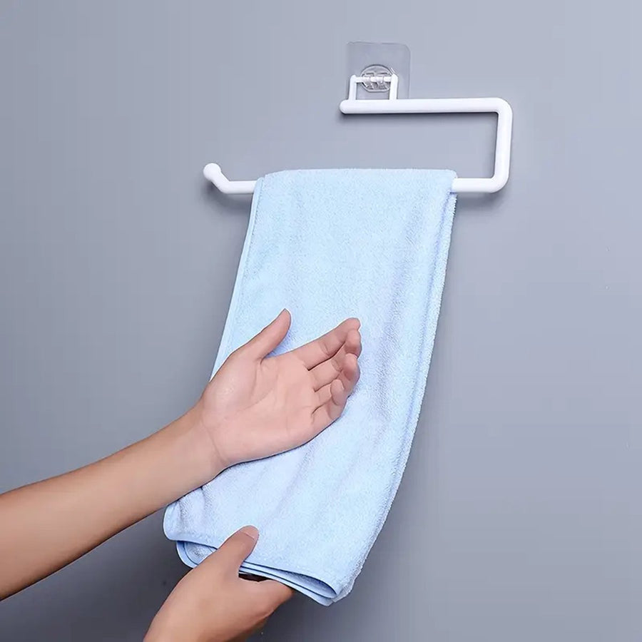 Kitchen Roll Hanger | Kitchen Roll Holder | Kitchen Roll Holder | Foil Holder | Self-Adhesive | White