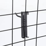 Gridwall Hooks 30 Pieces - 10/15/20cm - Iron - Black - Commercial Quality - Grid Wall Panels Accessory - Garage - Shop - Storage accessories