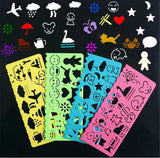 Drawing Templates | Stencil | Drawing Template | Set of 4